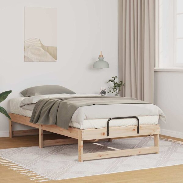 VidaXL Rám postele 90 x 190 cm Masivní borové dřevo [873153] Barva: Přírodní