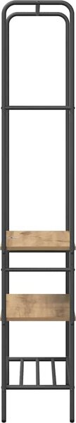 VidaXL Kovový stojan na oblečení 60 x 30 x 171 cm [868462] Barva: dub sonoma