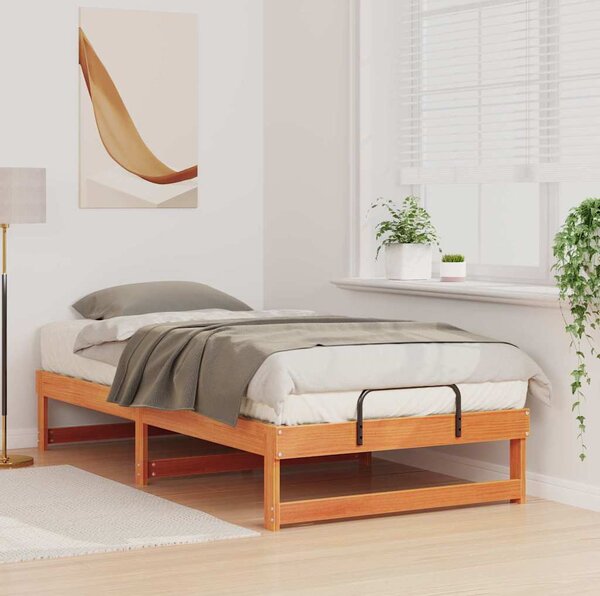 VidaXL Rám postele 90 x 190 cm Masivní borové dřevo [873153] Barva: Přírodní