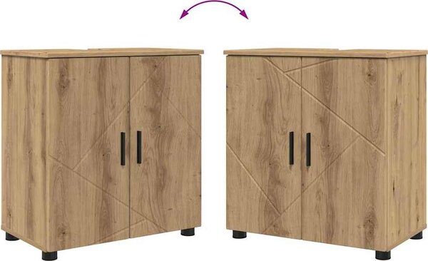 VidaXL Koupelnová skříň 61 x 35 x 64 cm [883293] Barva: Betonová šedá