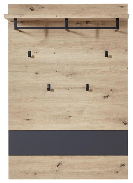 ŠATNÍ PANEL, barvy grafitu, dub artisan, 80/118/30 cm Voleo - Šatní panely