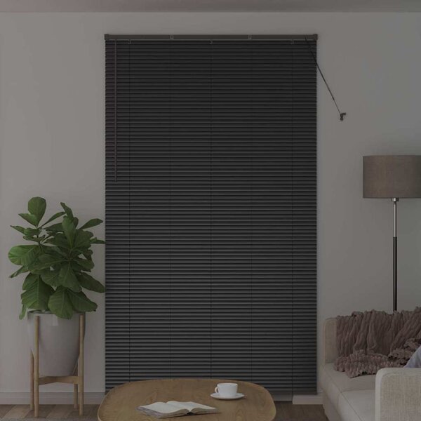 VidaXL Venet školní žaluzie 220 x 135 cm 25 mm Hliník [42006179] Barva: Tmavě šedá