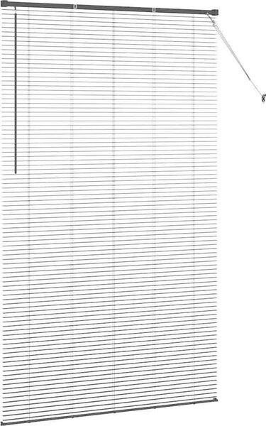 VidaXL Venet školní žaluzie 220 x 135 cm 25 mm Hliník [42006179] Barva: Tmavě šedá