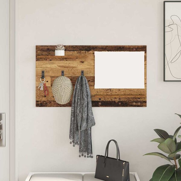 VidaXL Nástěnný věšák na kabáty Nástěnná montáž [874522] Barva: dub sonoma