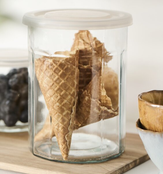 Skleněná dóza s víčkem Transparent 1,5 l