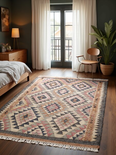ELLE Decoration, Kusový koberec Parsa 106260 Cream/Multi z kolekce Elle, 120x170, vícebarevná, kuchyně