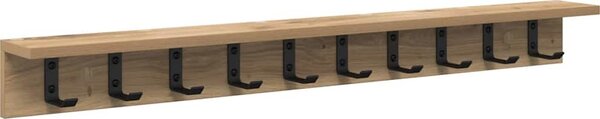 VidaXL Nástěnný věšák na kabáty Nástěnná montáž [874378] Barva: dub artisan