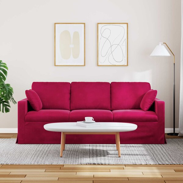 VidaXL Pohovka 198 x 78 x 80 cm samet [42024436] Barva: světle zelená