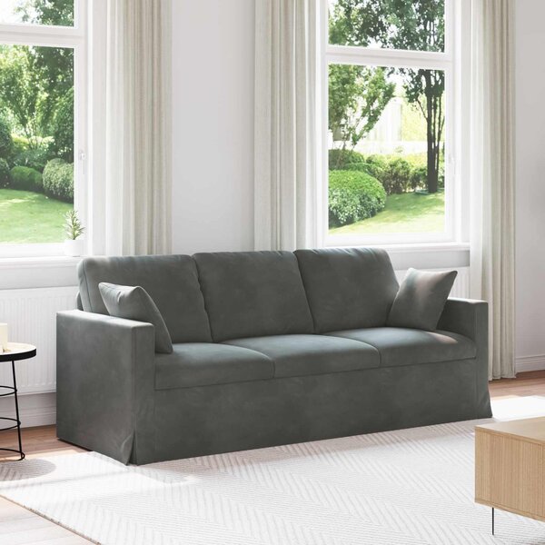 VidaXL Pohovka 198 x 78 x 80 cm samet [42024436] Barva: světle zelená