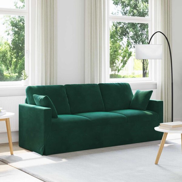 VidaXL Pohovka 198 x 78 x 80 cm samet [42024436] Barva: světle zelená