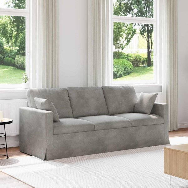 VidaXL Pohovka 198 x 78 x 80 cm samet [42024436] Barva: světle zelená