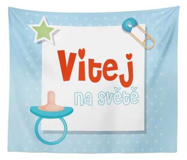 Sablio Deka Vítej na světě 2: 150x120 cm