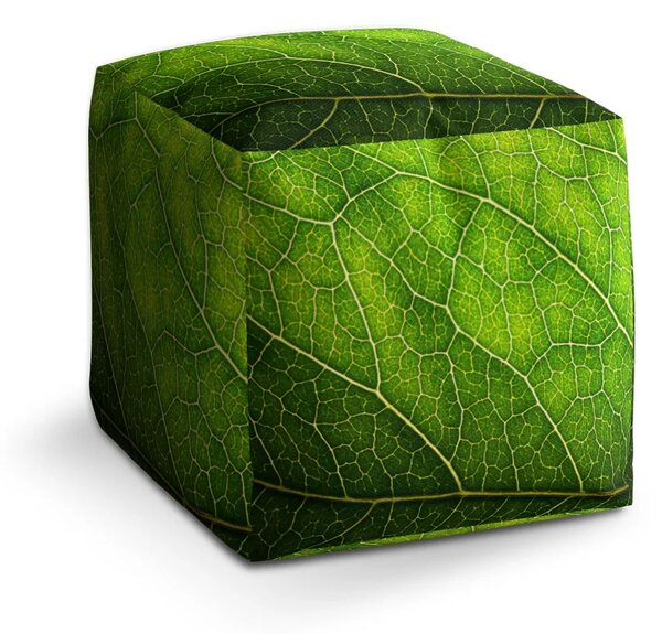 Sablio Taburet Cube Detail listu - 40x40x40 cm