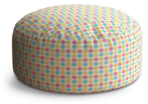Sablio Taburet Circle Veselé barevné puntíky: 38x48 cm
