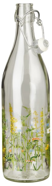 Skleněná lahev s klipem Summer Field 1,1 l