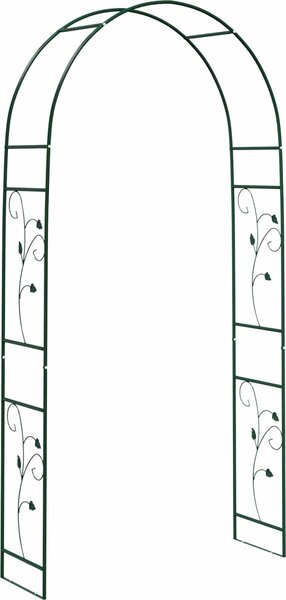 VidaXL Zahradní oblouk 115 x 37 x 231 cm [42021352] Barva: Zelená