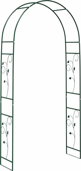 VidaXL Zahradní oblouk 115 x 37 x 231 cm [42021352] Barva: Zelená