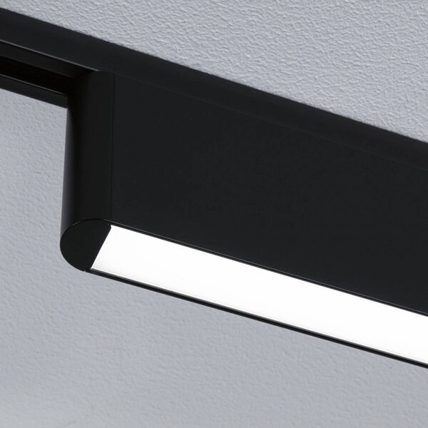 Paulmann LED lištová lampa URail Ceris, černá, 4 000 K, 37 cm, stmívatelný, Černá, Obývací pokoj / jídelna, Hliník, Moderní
