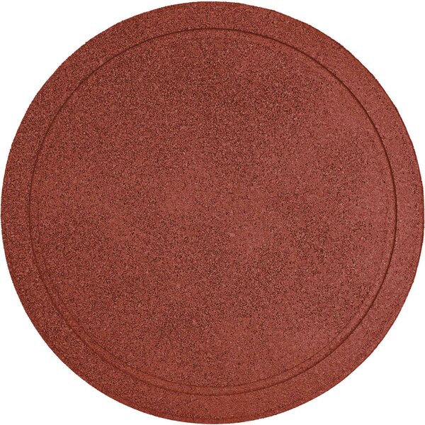 VidaXL Stepping Stone 6 ks Černý Ø 44 x 2 cm Guma [42030077] Barva: Červená