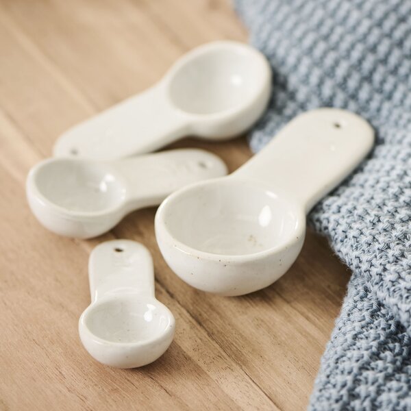 Porcelánové odměrky White – set 4 ks