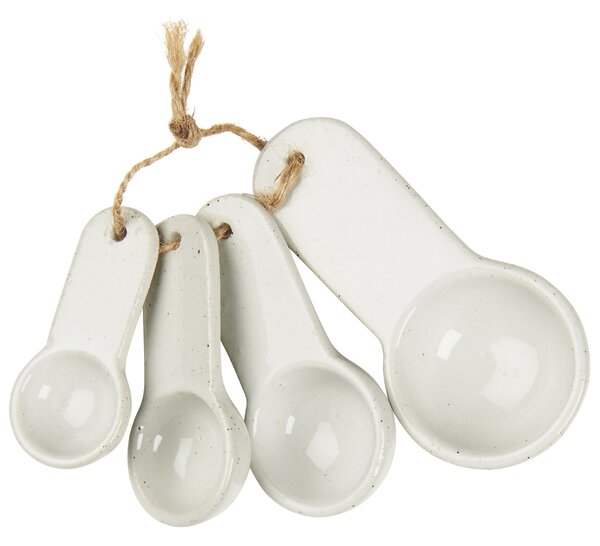 Porcelánové odměrky White – set 4 ks