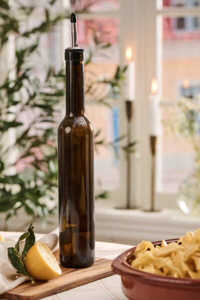 Skleněná lahev na olej / ocet Olive Green 390 ml