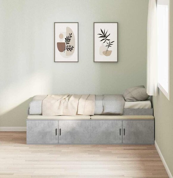 VidaXL Rám postele se dveřmi 90 x 190 cm Kompozitní dřevo [3335212] Barva: dub artisan