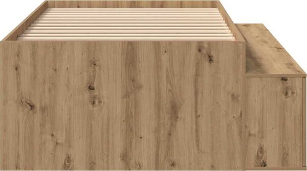 VidaXL Rám postele se dveřmi 90 x 190 cm Kompozitní dřevo [3335212] Barva: dub artisan