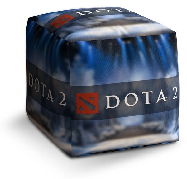 Sablio Taburet Cube DOTA 2 Modrá - 40x40x40 cm