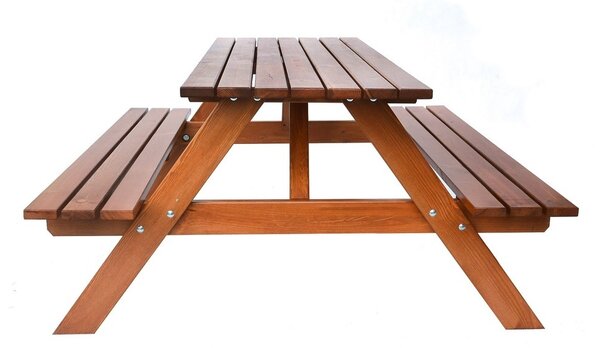 PIKNIK zahradní set dřevěný - 200 cm - lakovaný