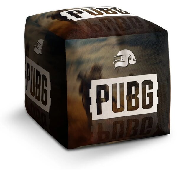 Sablio Taburet Cube PUBG Vojáci - 40x40x40 cm