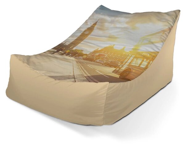 Sablio Sedací vak Lounge Londýn Big Ben - 80 x 95 x 50 cm