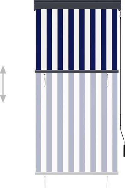 VidaXL Roleta 80 x 250 cm Textil a hliník [145950] Barva: antracitová