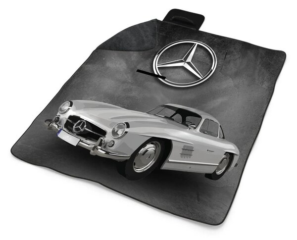 Sablio Plážová deka Mercedes-Benz 300 SL Šedé pozadí: 200x140 cm