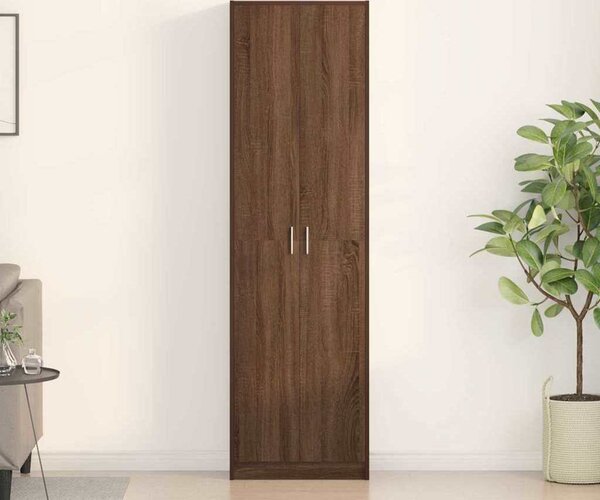 VidaXL Šatní skříň 55 x 25 x 189 cm Kompozitní dřevo [3334016] Barva: Bílá