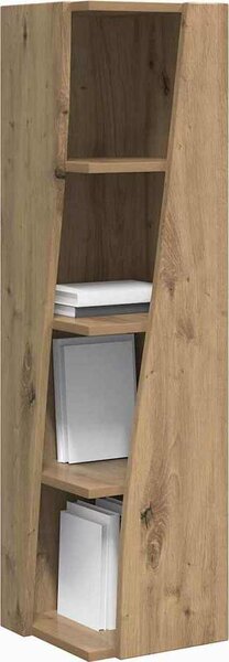 VidaXL Rohová skříňka 27,5x27x102cm Kompozitní dřevo [889854] Barva: kouřový dub