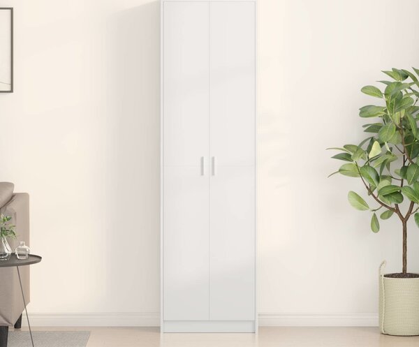 VidaXL Šatní skříň 55 x 25 x 189 cm Kompozitní dřevo [3334016] Barva: Bílá