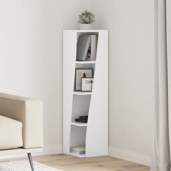 VidaXL Rohová skříňka 27,5x27x102cm Kompozitní dřevo [889854] Barva: kouřový dub