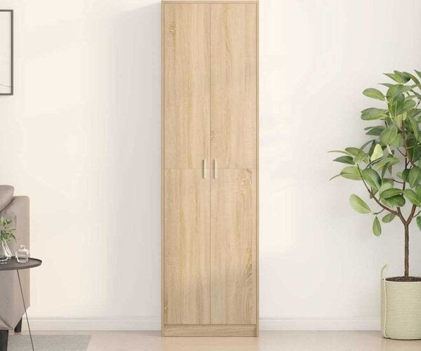 VidaXL Šatní skříň 55 x 25 x 189 cm Kompozitní dřevo [3334016] Barva: Bílá