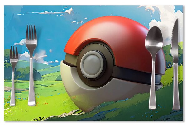 Sablio Prostírání Pokemon ball Krajina: 40x30cm
