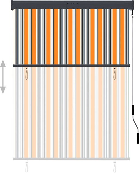 VidaXL Roleta 120 x 250 cm Textil a hliník [145962] Barva: antracitová