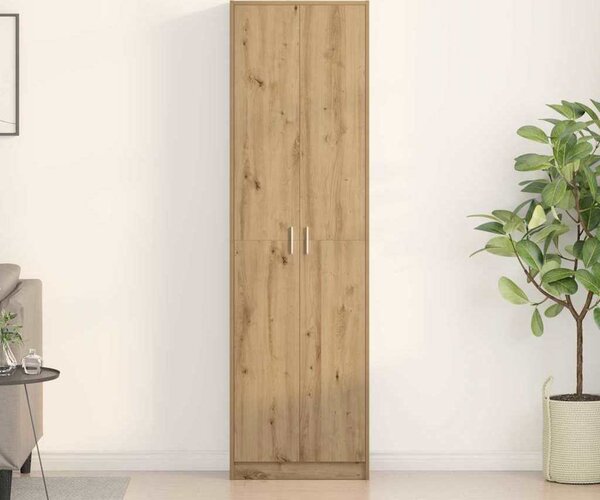 VidaXL Šatní skříň 55 x 25 x 189 cm Kompozitní dřevo [3334016] Barva: Bílá