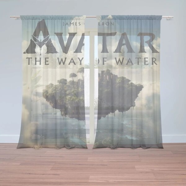 Sablio Záclony Avatar The Way of Water Létající město: 2ks 150x250cm