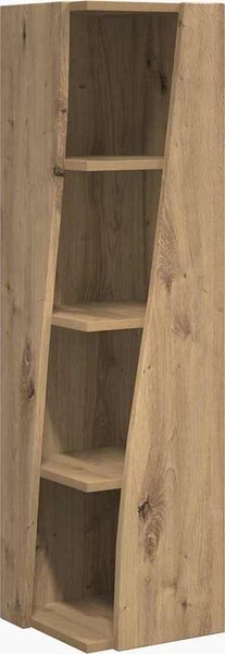 VidaXL Rohová skříňka 27,5x27x102cm Kompozitní dřevo [889854] Barva: kouřový dub