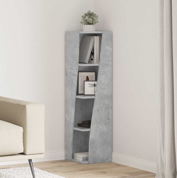VidaXL Rohová skříňka 27,5x27x102cm Kompozitní dřevo [889854] Barva: kouřový dub