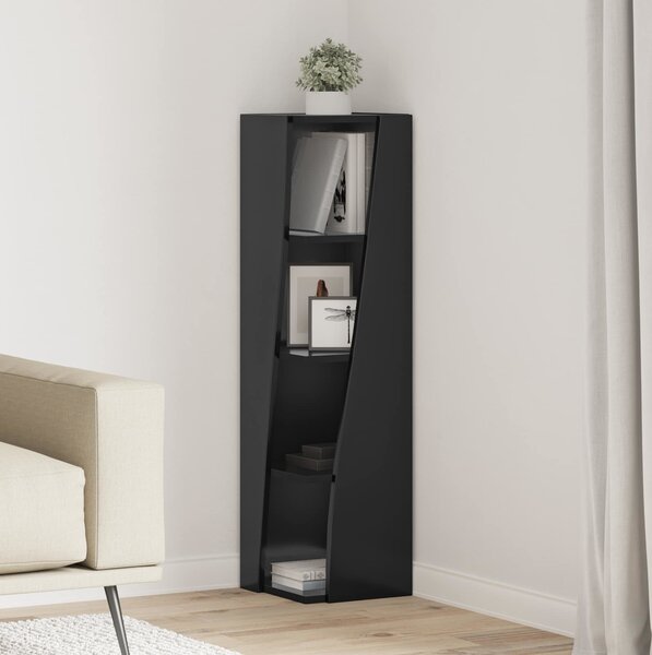 VidaXL Rohová skříňka 27,5x27x102cm Kompozitní dřevo [889854] Barva: kouřový dub