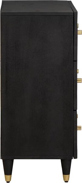 VidaXL Servírovací skříň Šedá a zlatá 60 x 33 x 75 cm [4018811] Barva: medová hnědá