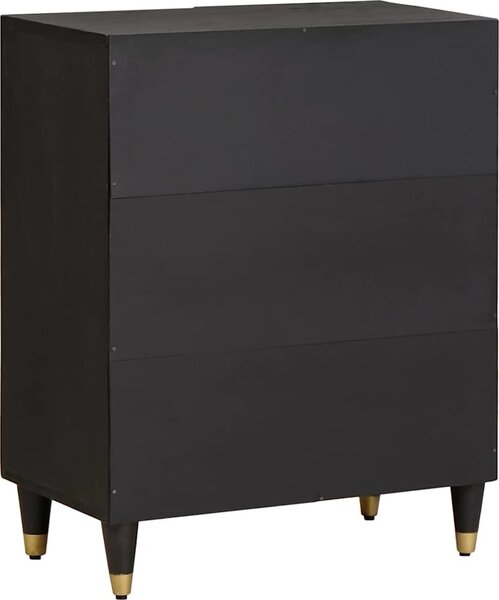 VidaXL Servírovací skříň Šedá a zlatá 60 x 33 x 75 cm [4018810] Barva: medová hnědá