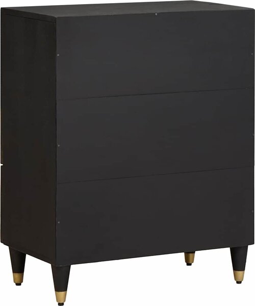 VidaXL Servírovací skříň Šedá a zlatá 60 x 33 x 75 cm [4018811] Barva: medová hnědá