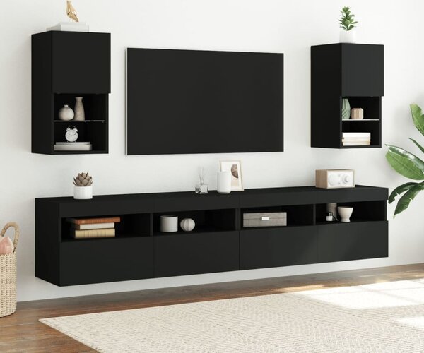 VidaXL TV skříňky s LED osvětlením 2 ks 30,5 x 30 x 60 cm [836988] Barva: dub sonoma